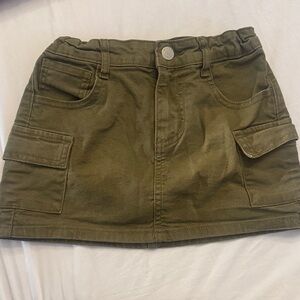 Cat & Jack Olive Green Utility Skirt